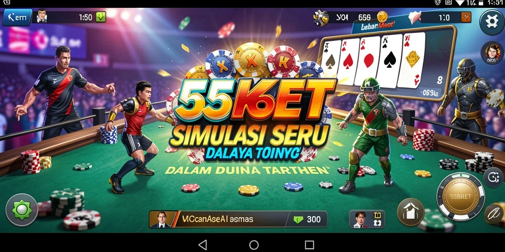 Tangkapan layar menampilkan gameplay mendebarkan dari 55KBET.