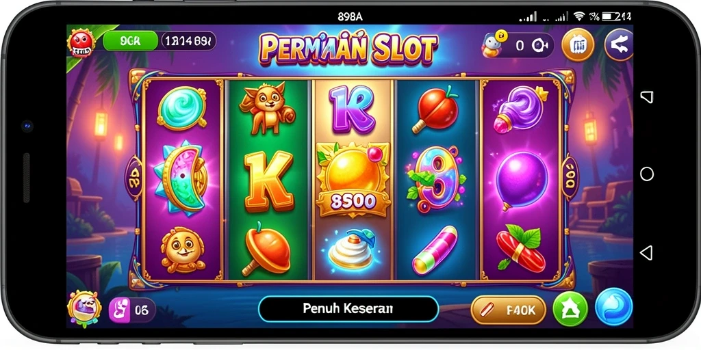 Tampilan gameplay Slot menarik di 898A dengan efek visual yang memukau.