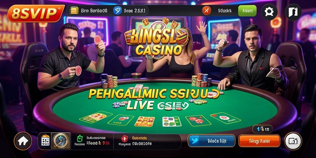 Tangkapan layar gameplay mendebarkan di 8SVIP Live Casino.