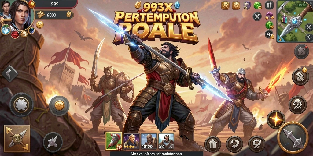 Gameplay 9939 yang menegangkan di arena pertempuran.