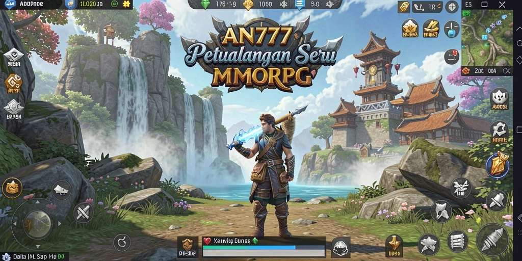 Tampilan gameplay AN777 yang seru dalam dunia MMORPG.