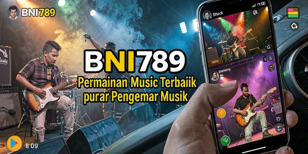 Screenshot BNI789 menampilkan gameplay seru dengan berbagai lagu.