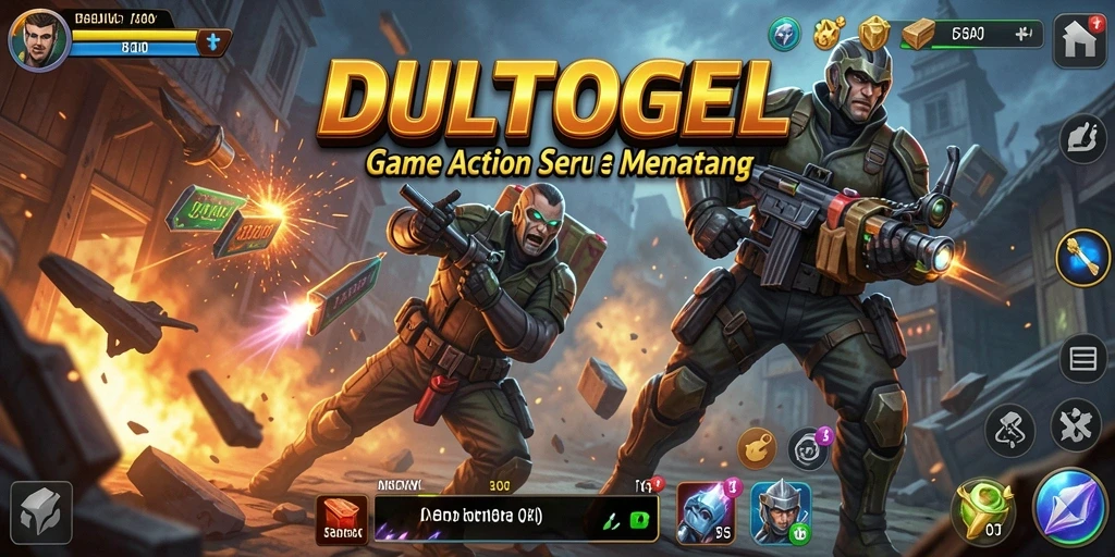 Tampilan gameplay seru dan menegangkan DULTOGEL.