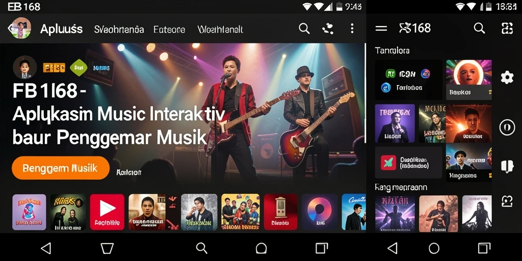 Screenshot utama FB168 menampilkan gameplay musik yang seru dan interaktif.