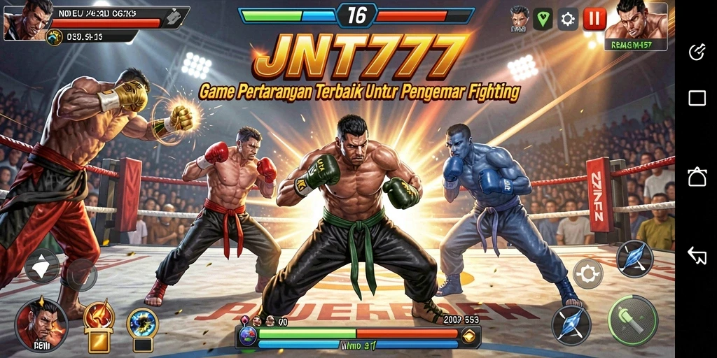 Tampilan utama <strong>JNT777</strong> dengan aksi pertarungan yang mendebarkan.
