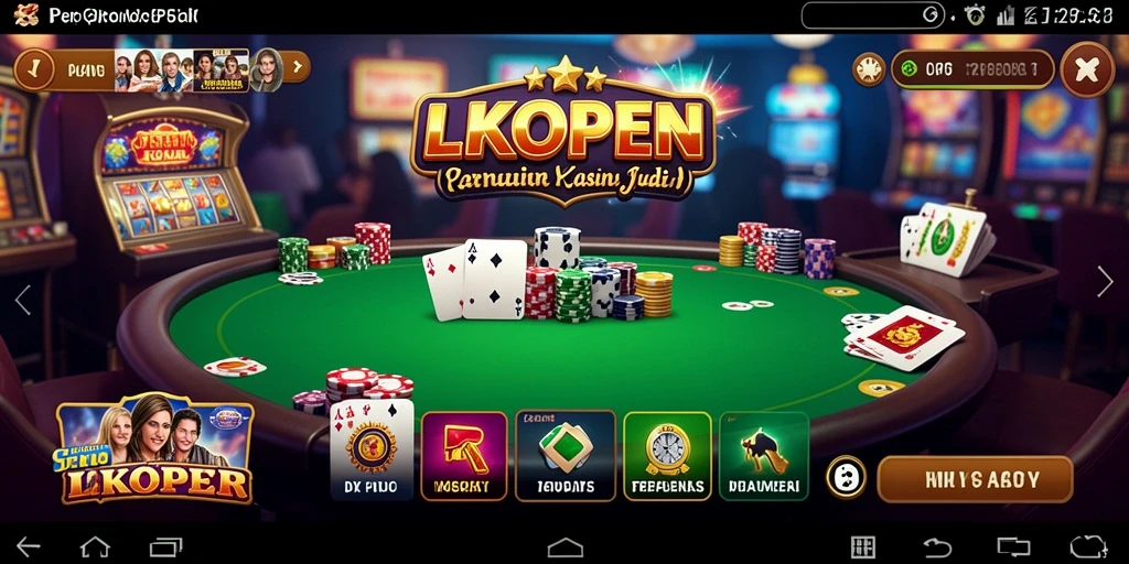 Screenshot LKOPEN menampilkan gameplay Kasino yang imersif dan menarik.