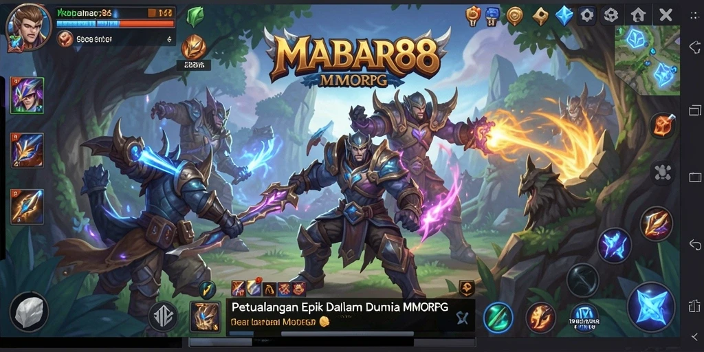 Screenshot gameplay MABAR88 menampilkan aksi seru dalam petualangan MMORPG.
