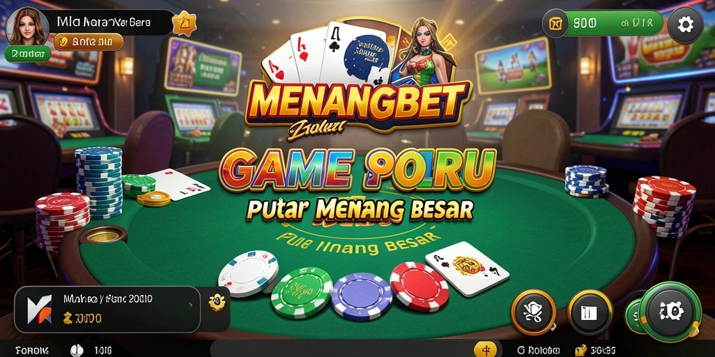 Tampilan gameplay Poker MENANGBET yang mendebarkan dan penuh strategi.