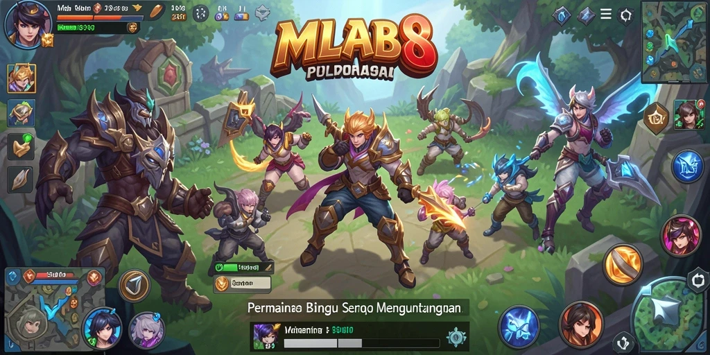 Tampilan gameplay seru dalam aplikasi Bingo MLBB8.