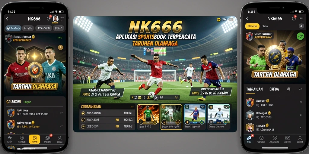 Tampilan gameplay taruhan olahraga di aplikasi NK666 yang menarik.