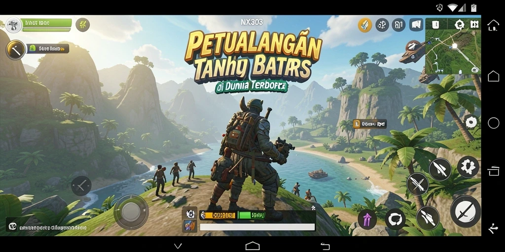 Tampilan aksi menegangkan dalam gameplay Open World NX303.