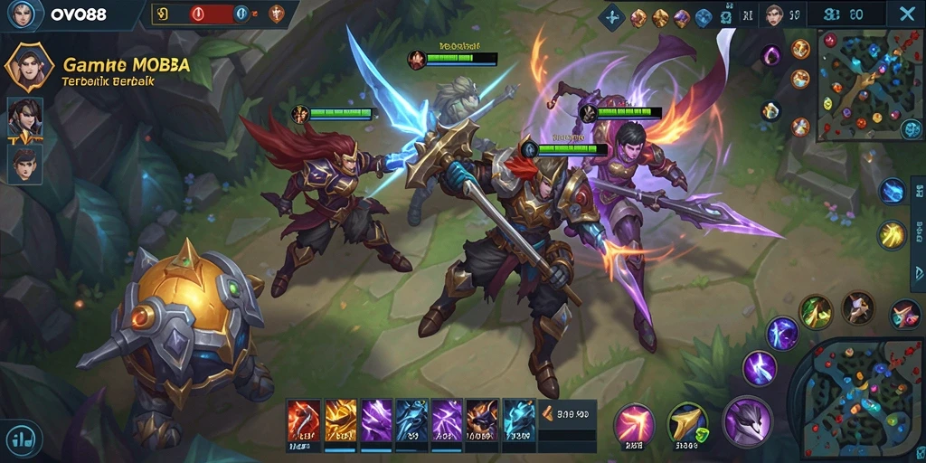 Gameplay aksi seru OVO88 dengan karakter beragam.