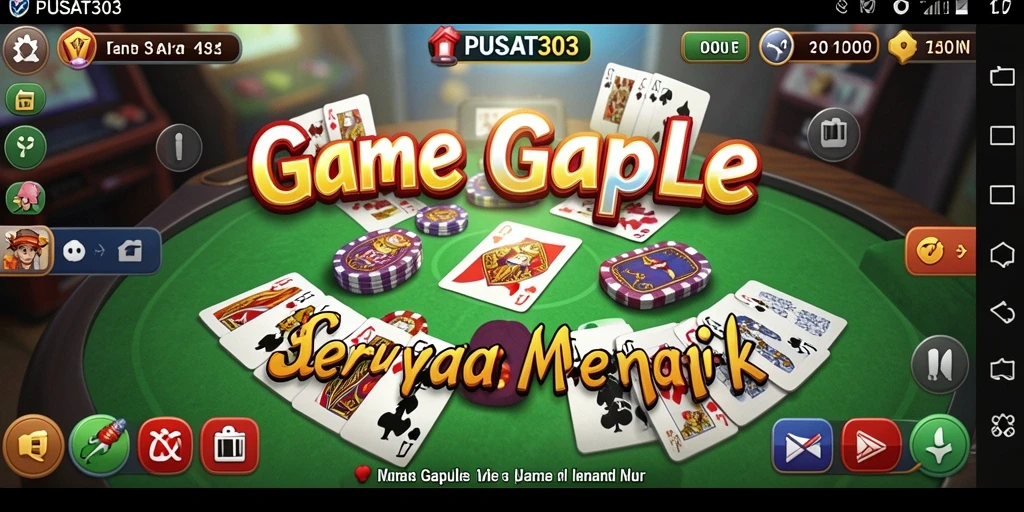 Tampilan gameplay Gaple yang menarik dan interaktif di PUSAT303.
