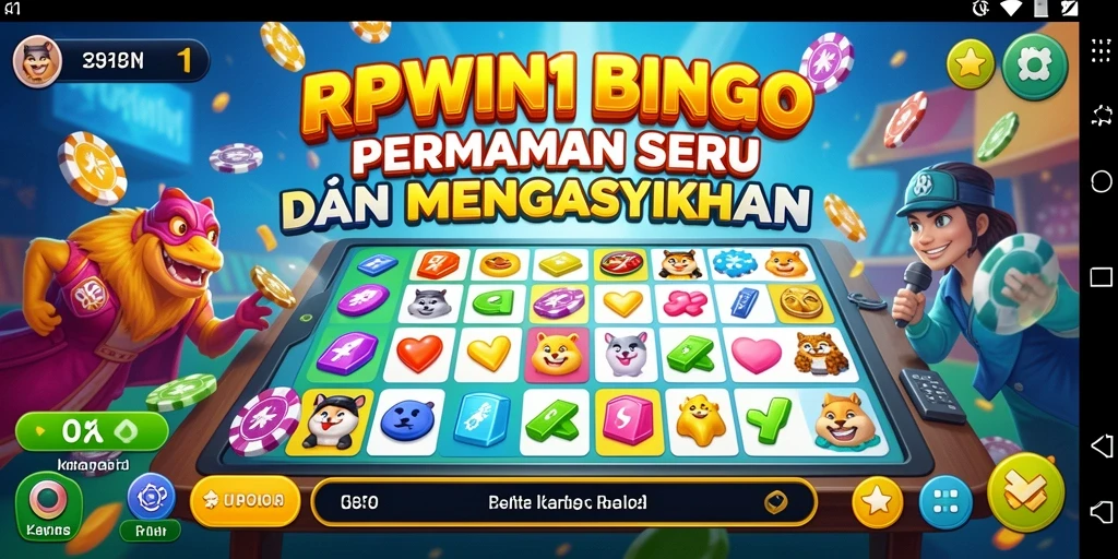 Screenshot gameplay RPWIN1 menampilkan keseruan bermain Bingo.