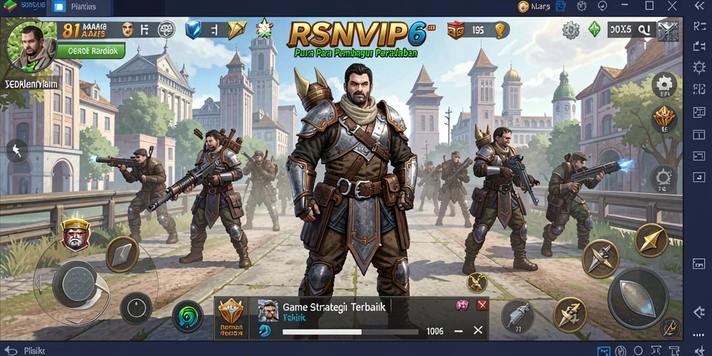 Screenshot gameplay RSNVIP6 menampilkan aksi strategi yang mendebarkan.