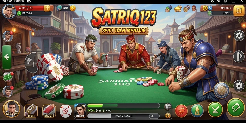 Gameplay seru QiuQiu di SATRIA123.