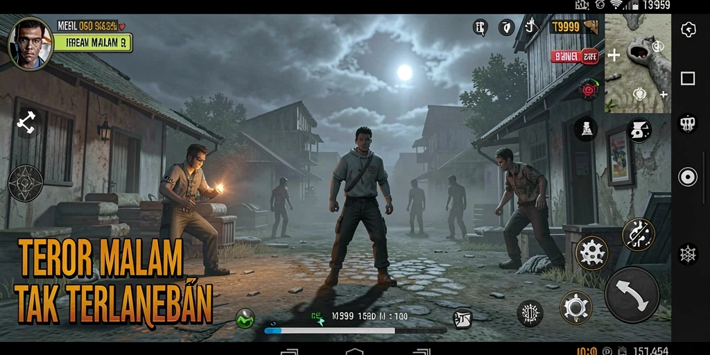 Gameplay menegangkan di T9999 dengan suasana horor yang mencekam.