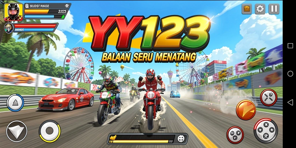 Gameplay seru di balapan YY123 dengan grafik yang menawan.